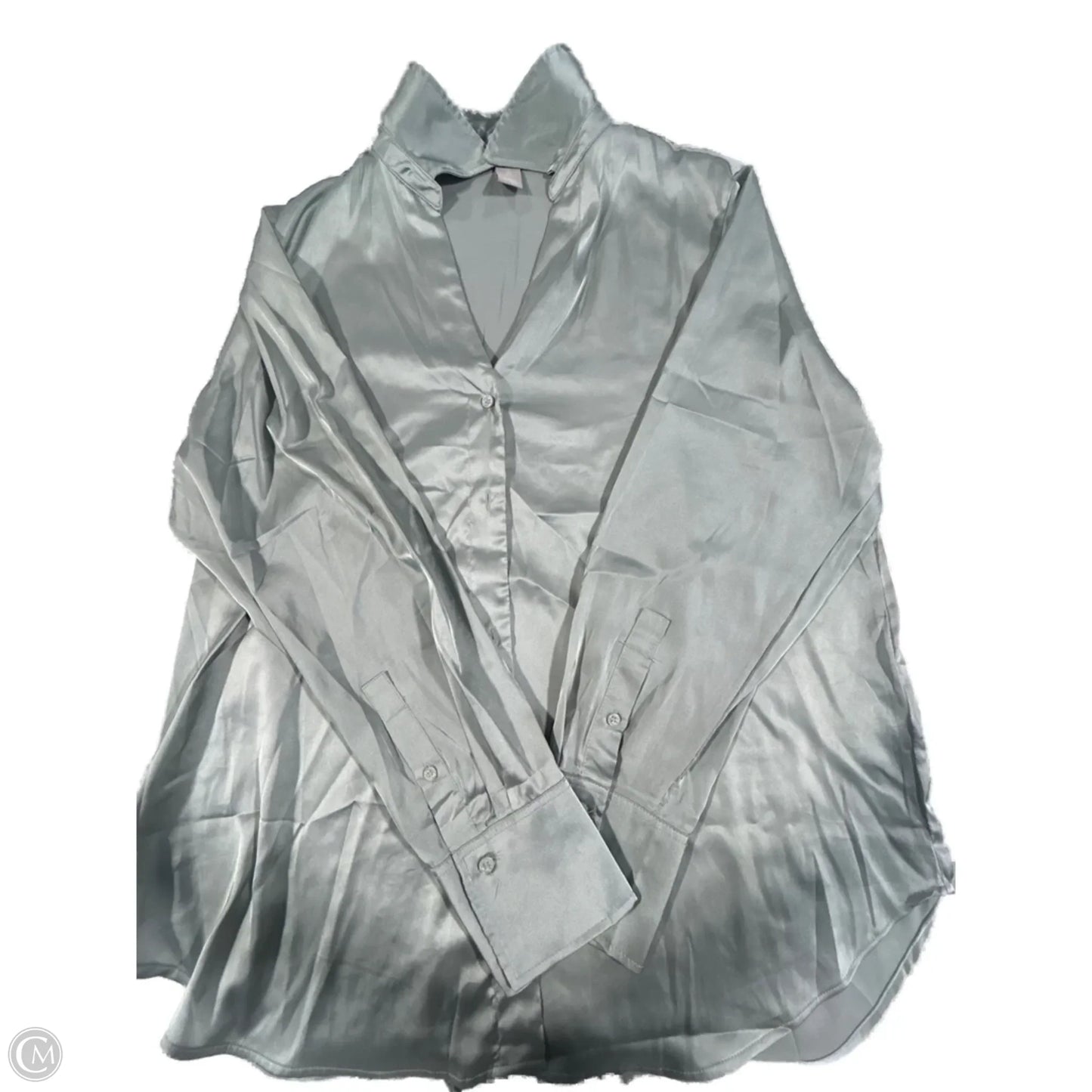 Top Long Sleeve Basic By H&m In Green, Size: L