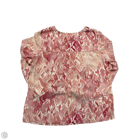 Top Long Sleeve Basic By Cabi In Pink, Size: M