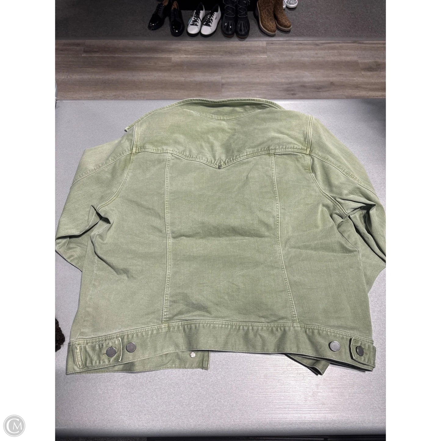 Jacket Denim By Liverpool In Green, Size: Xl