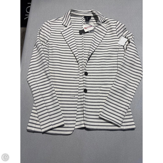 Blazer By Tahari In Striped Pattern, Size: M