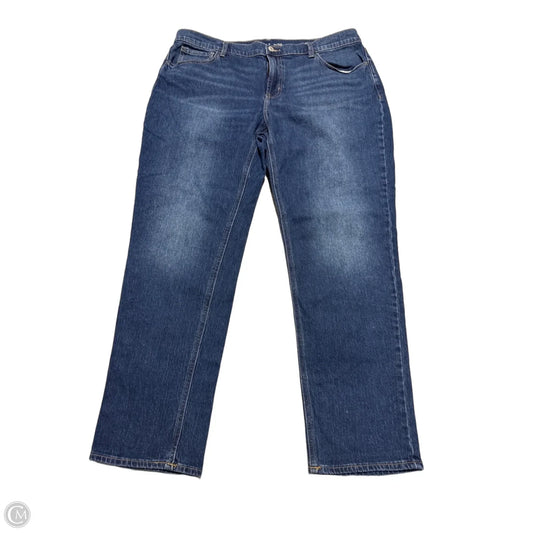 Jeans Boyfriend By Old Navy In Blue Denim, Size: 16
