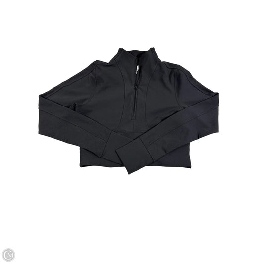 Athletic Top Long Sleeve Collar By 90 Degrees By Reflex In Black, Size: L