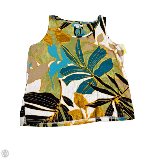 Tank Top By Chicos In Floral Print, Size: Xl