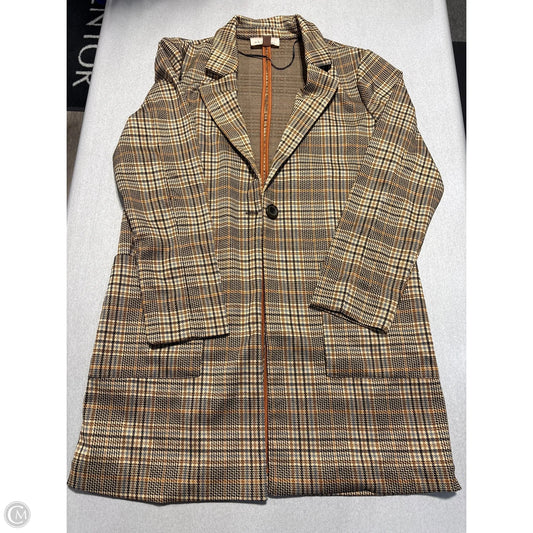 Blazer By Philosophy In Plaid Pattern, Size: M