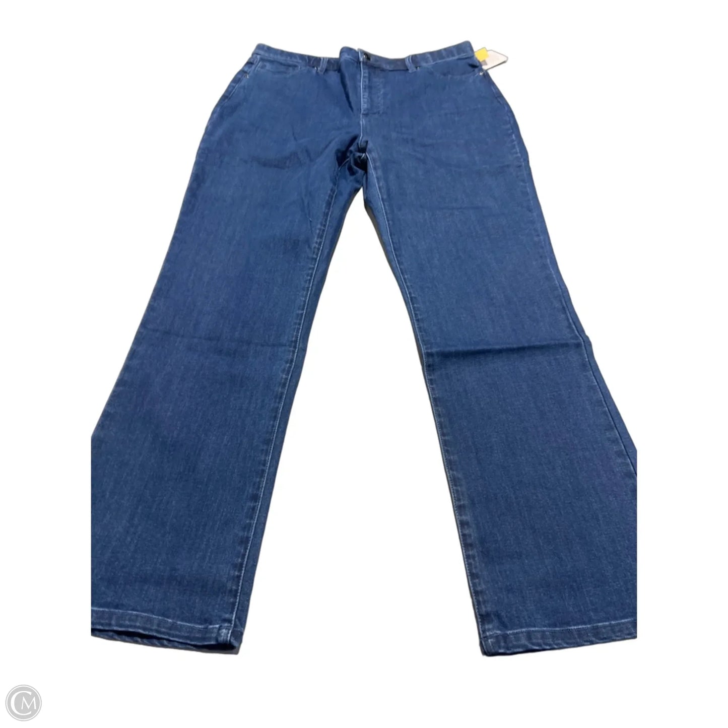 Jeans Straight By Appleseeds In Blue Denim, Size: 16