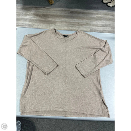 Top 3/4 Sleeve By Banana Republic In Tan, Size: Xl