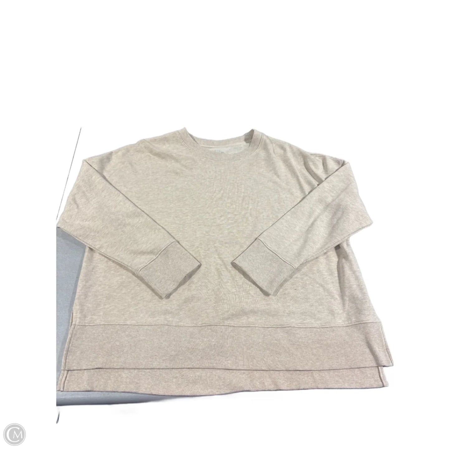 Sweatshirt Crewneck By Time And Tru In Cream, Size: Xxl