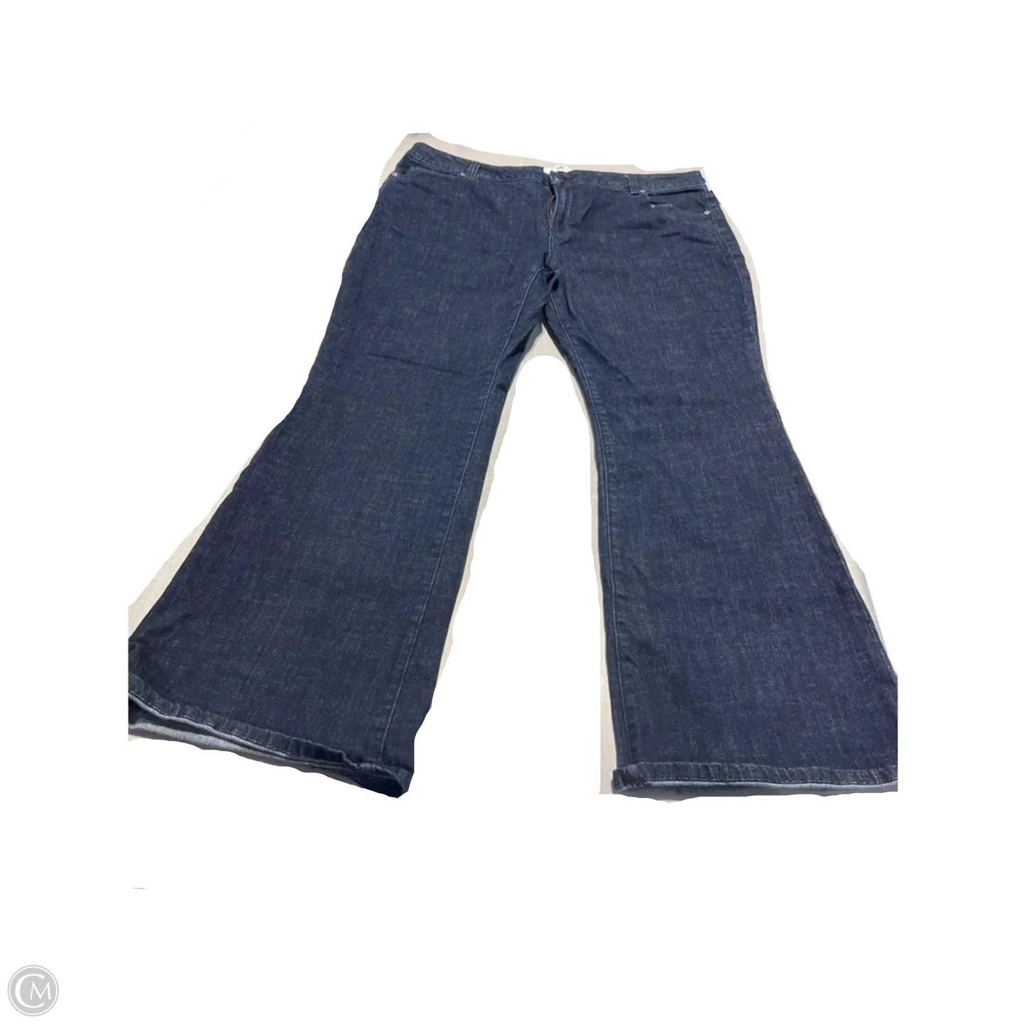 Jeans Boot Cut By Cabi In Blue Denim, Size: 18