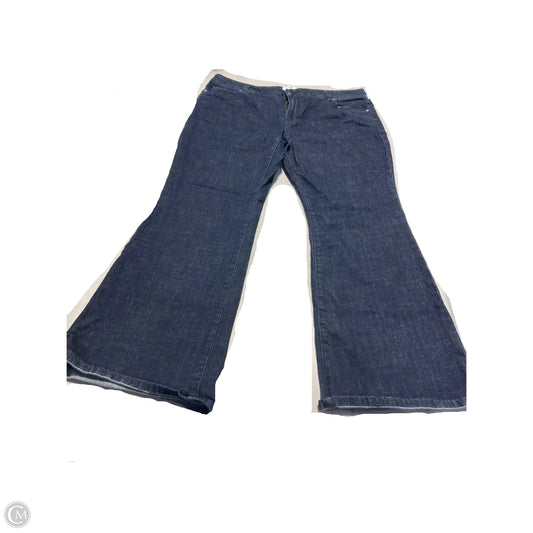 Jeans Boot Cut By Cabi In Blue Denim, Size: 18