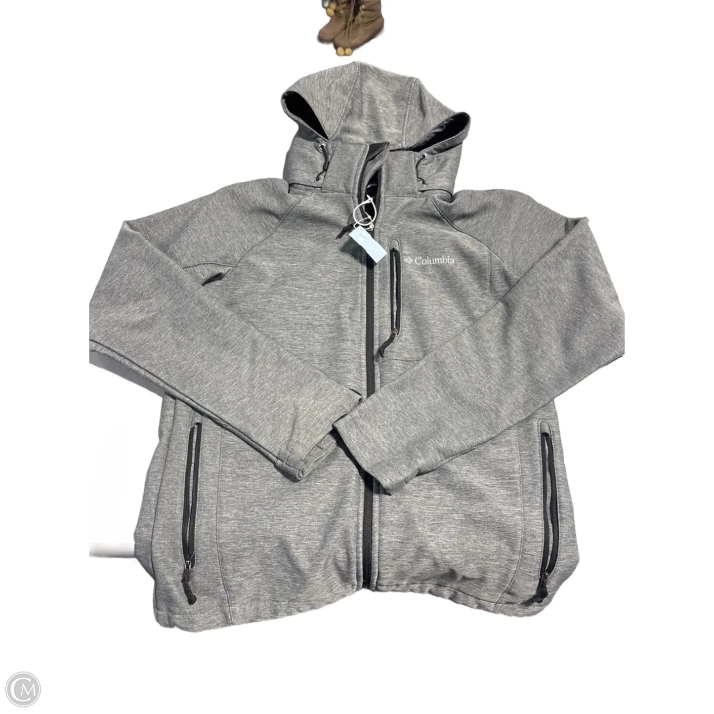 Athletic Jacket By Columbia In Grey, Size: M