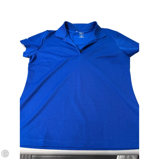 Top Short Sleeve By Adidas In Blue, Size: Xl