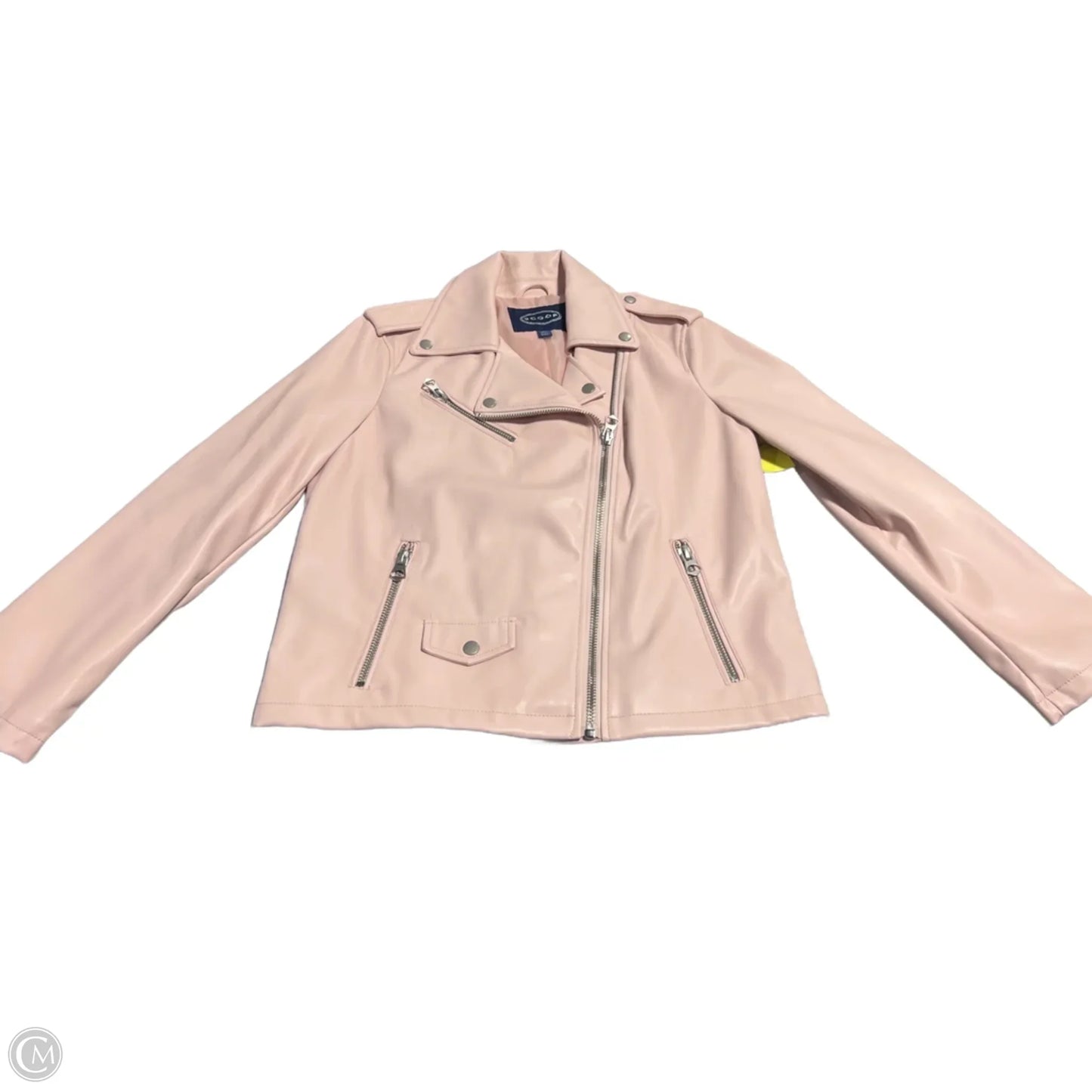 Jacket Leather By Scoop In Pink, Size: S