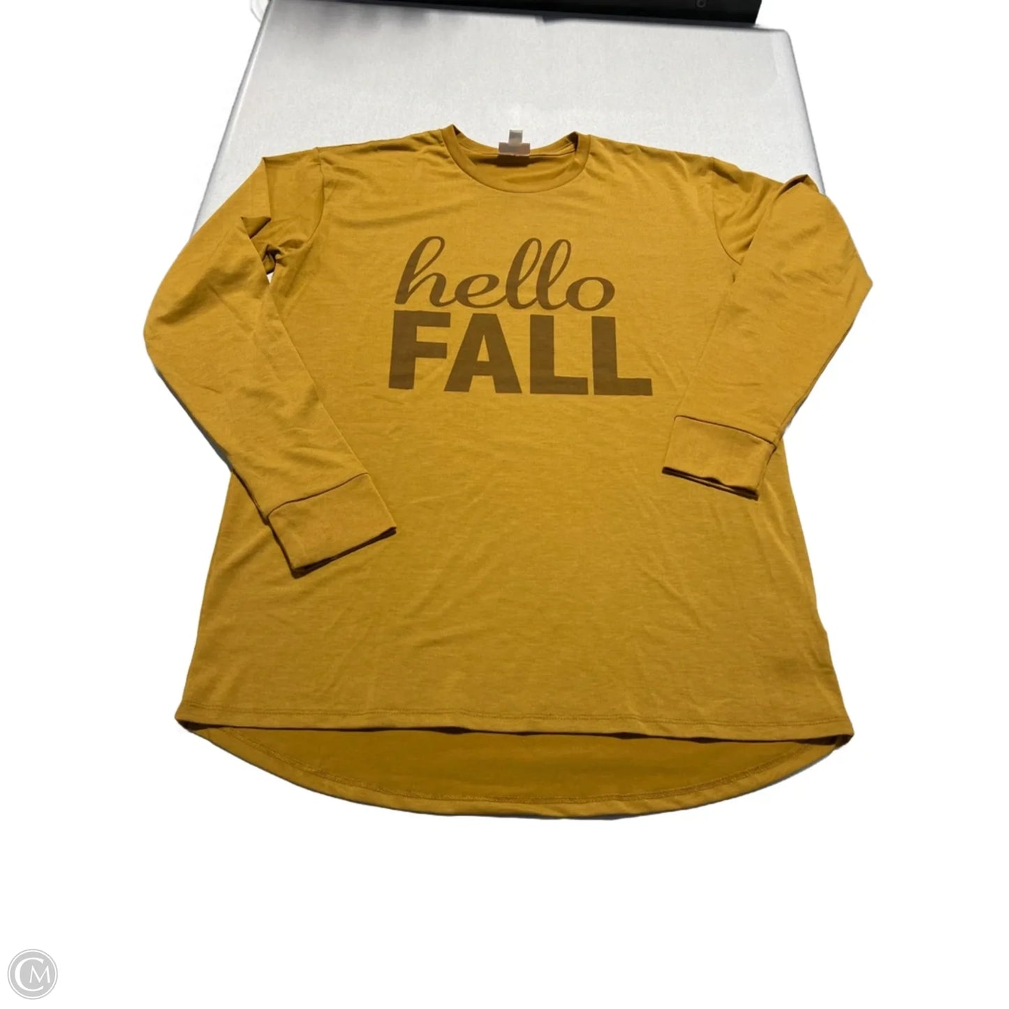 Top Long Sleeve By Lularoe In Brown, Size: M