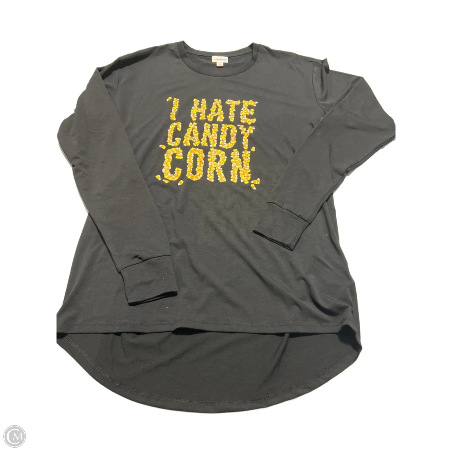 Top Long Sleeve By Lularoe In Black, Size: S