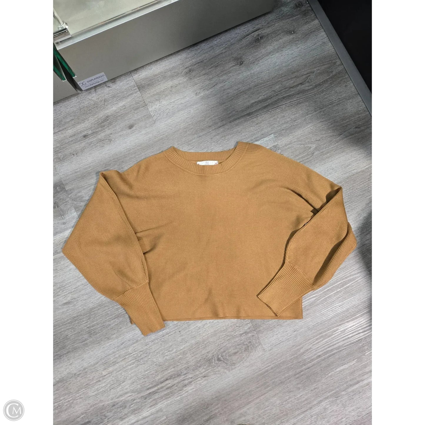 Top Long Sleeve By Pink Rose In Brown, Size: L