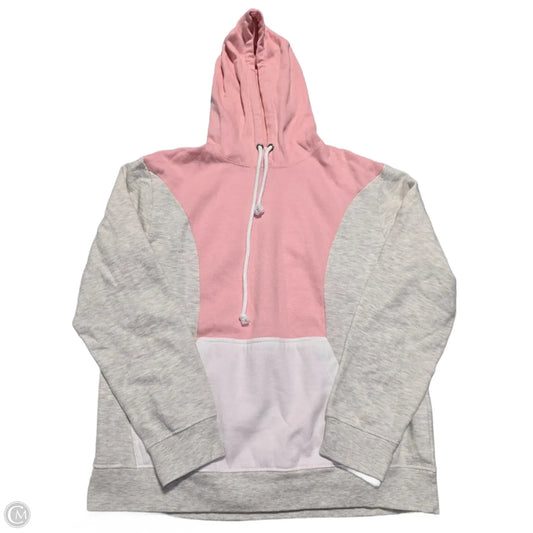 Sweatshirt Hoodie By Black Label In Cream, Size: L