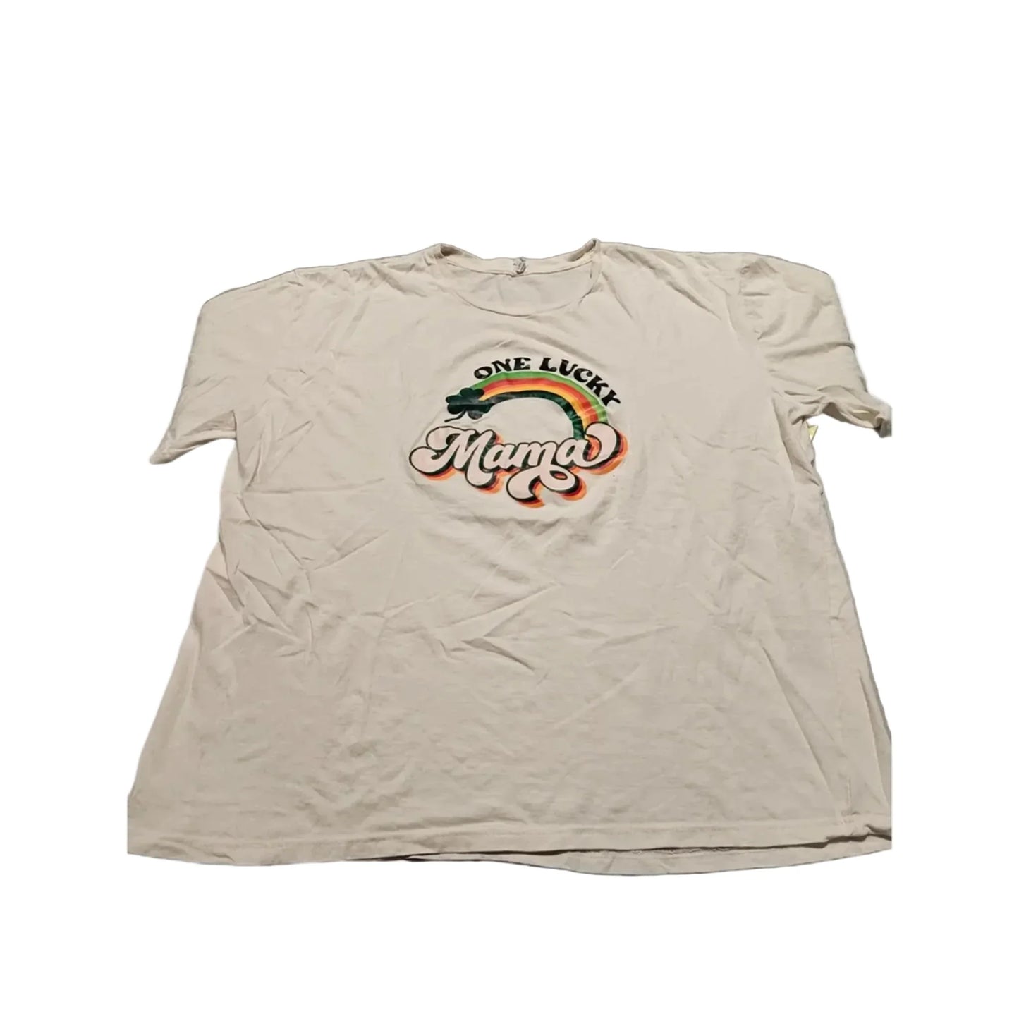 Top Short Sleeve Basic By Cmc In Cream, Size: 30