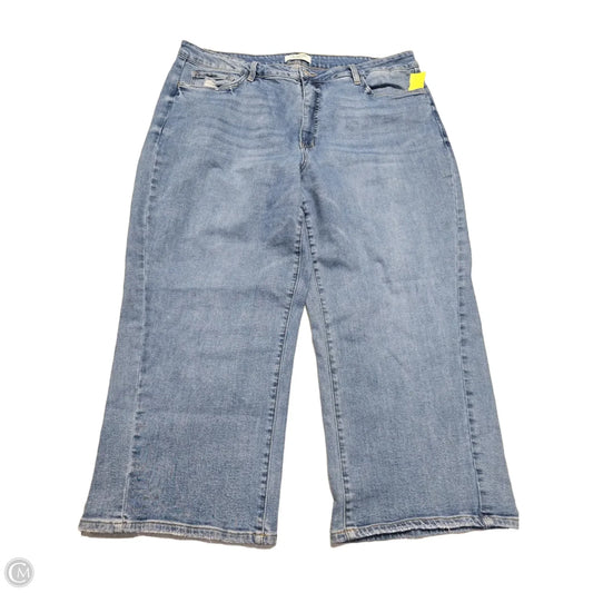 Jeans Wide Leg By Vervet In Blue Denim, Size: 3x