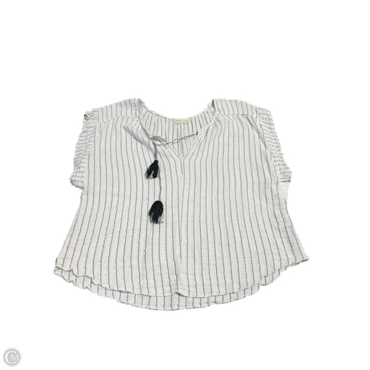Top Short Sleeve By Just Living In Striped Pattern, Size: S
