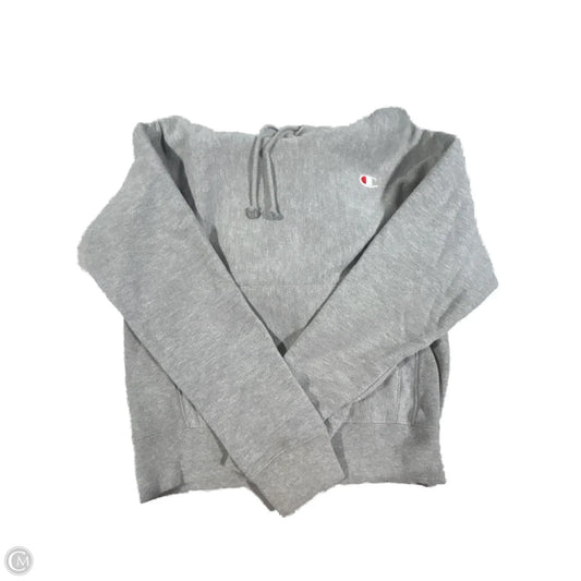 Top Long Sleeve By Champion In Grey, Size: S