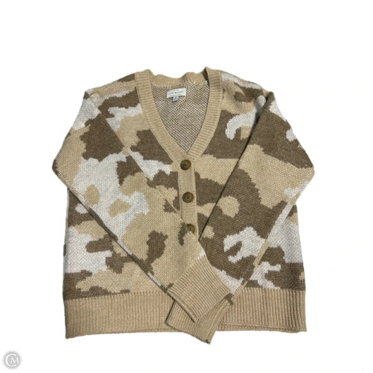 Cardigan By Lucky Brand In Camouflage Print, Size: S