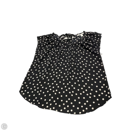 Blouse Short Sleeve By Cmc In Polkadot Pattern, Size: L