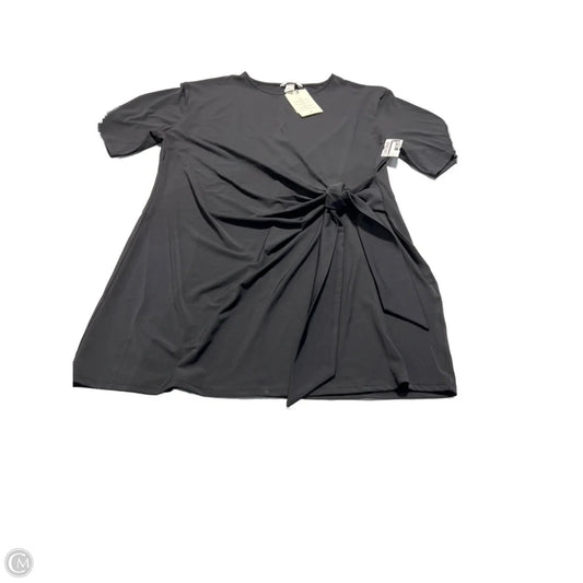 Top Short Sleeve By H&m In Black, Size: L