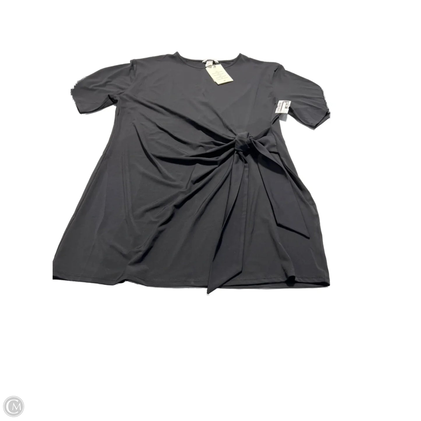 Top Short Sleeve By H&m In Black, Size: L