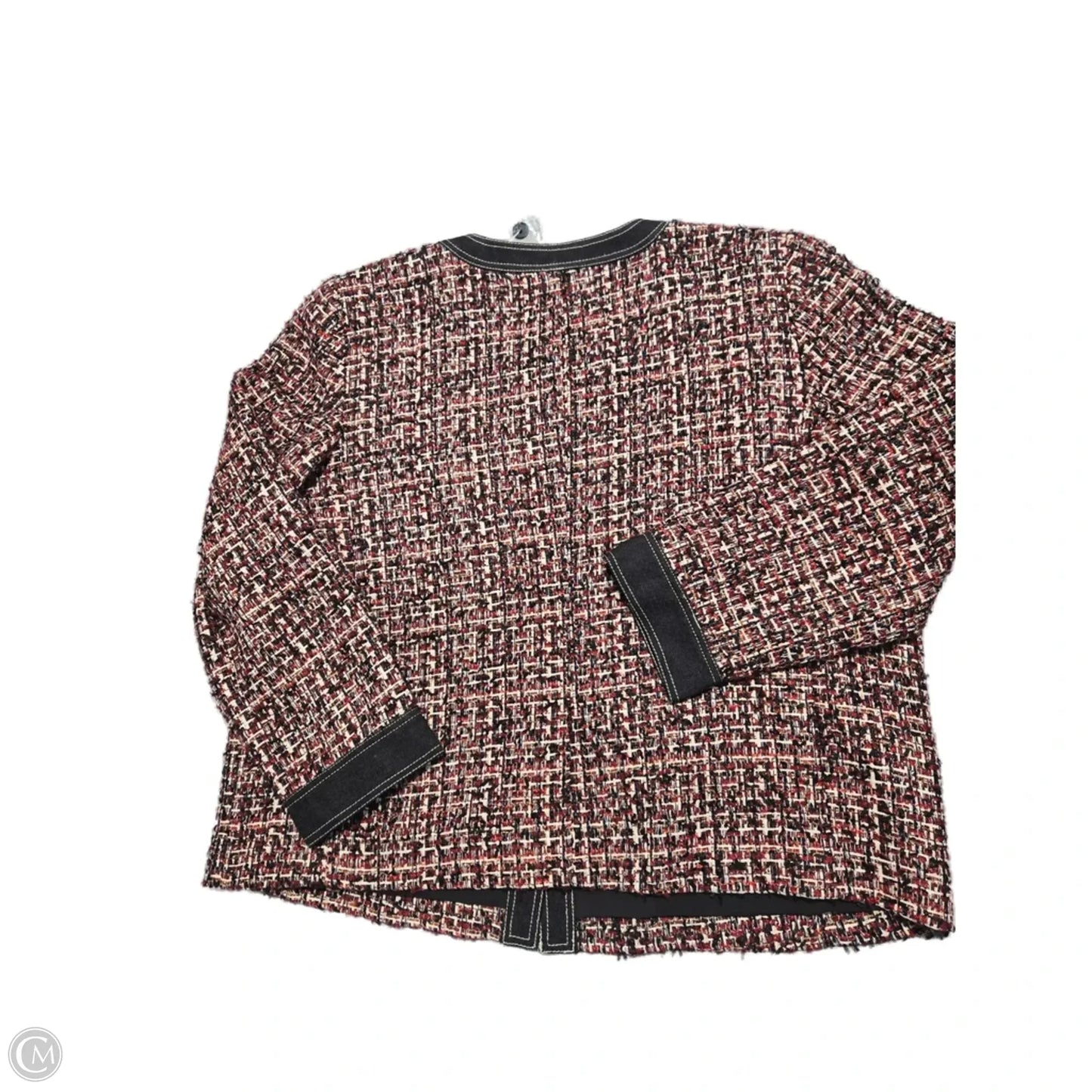 Jacket Other By Chicos In Black & Red, Size: Xxl