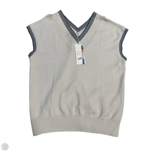 Vest Sweater By Cmc In Cream, Size: L