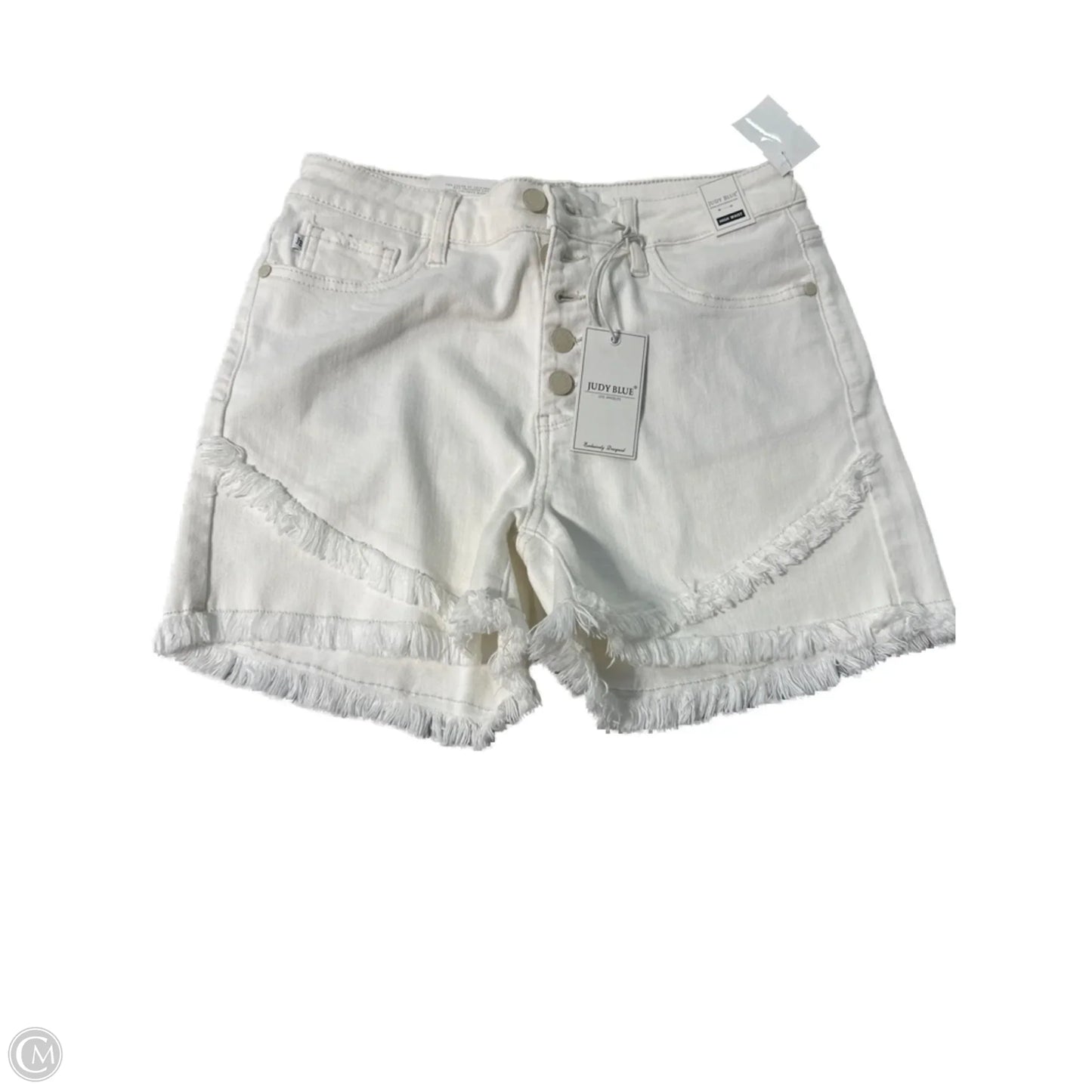 Shorts By Judy Blue In White, Size: M