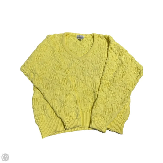 Sweater Designer By Neiman Marcus In Yellow, Size: M