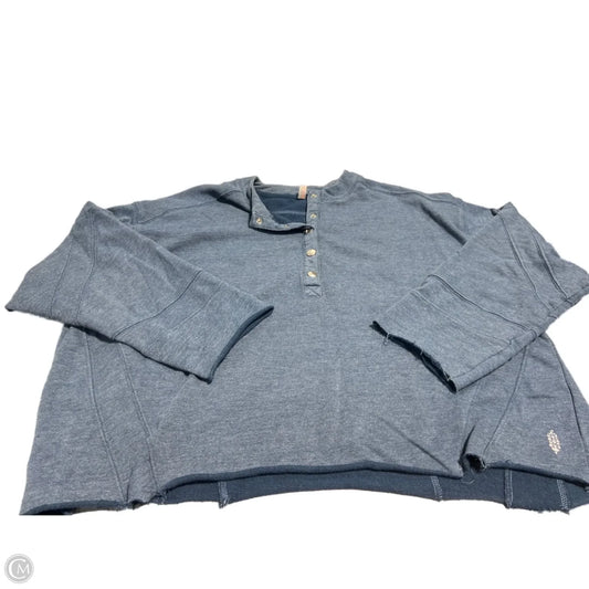 Top Long Sleeve By Free People In Blue, Size: S