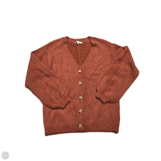 Cardigan By Skies Are Blue In Orange, Size: S