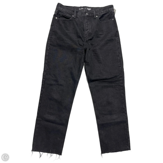 Jeans Straight By Old Navy In Black Denim, Size: 10