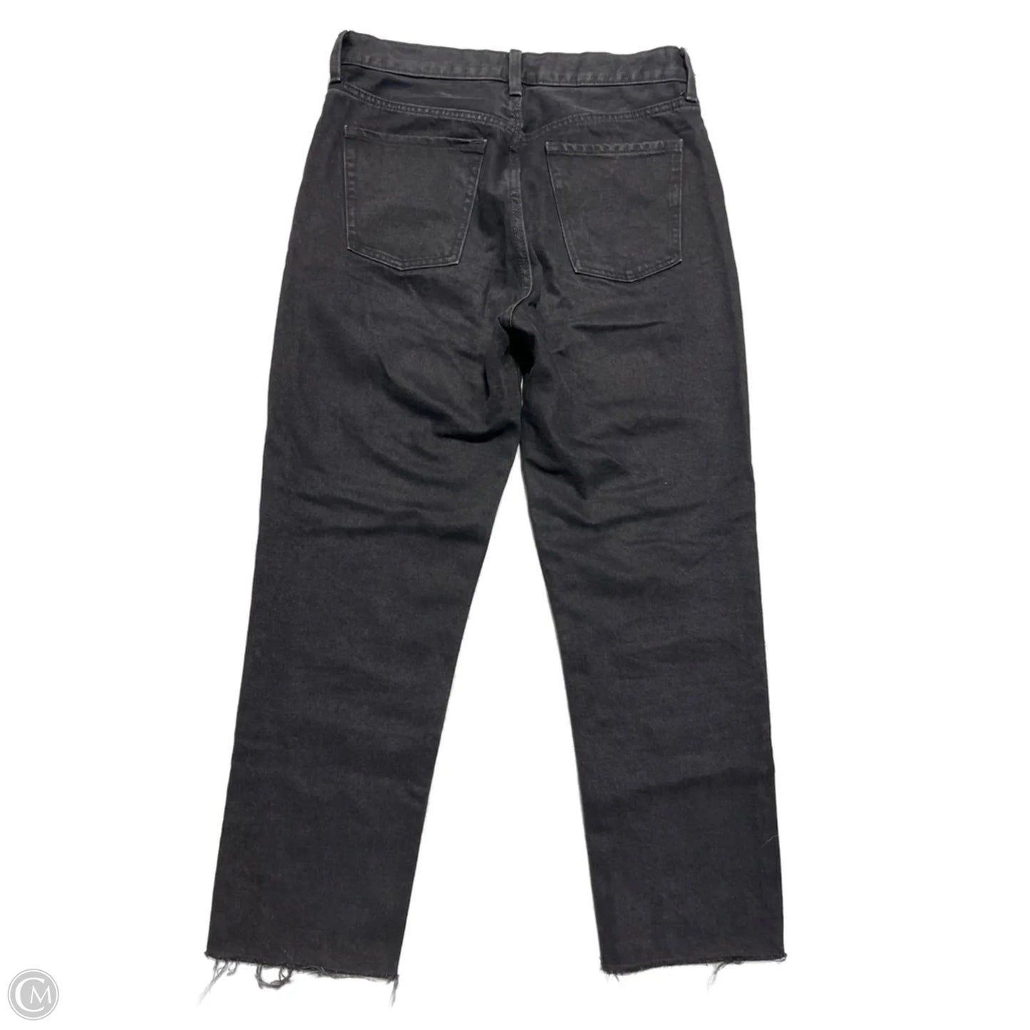 Jeans Straight By Old Navy In Black Denim, Size: 10