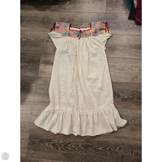 Dress Casual Midi By Cmc In Multi-colored, Size: M