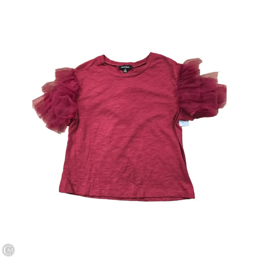 Top Short Sleeve By Lea & Viola In Purple, Size: S