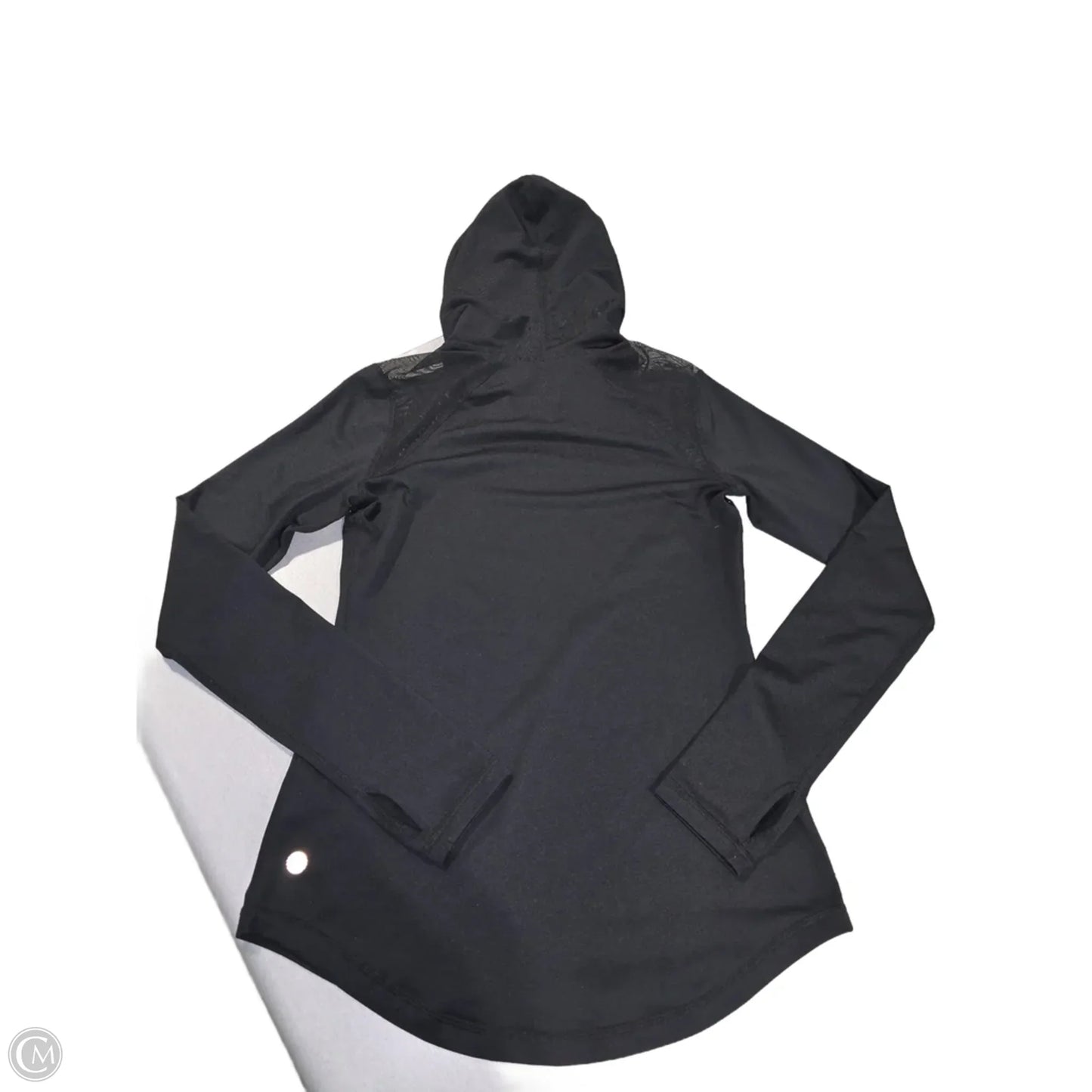 Athletic Top Long Sleeve Collar By Zella In Black, Size: Xs