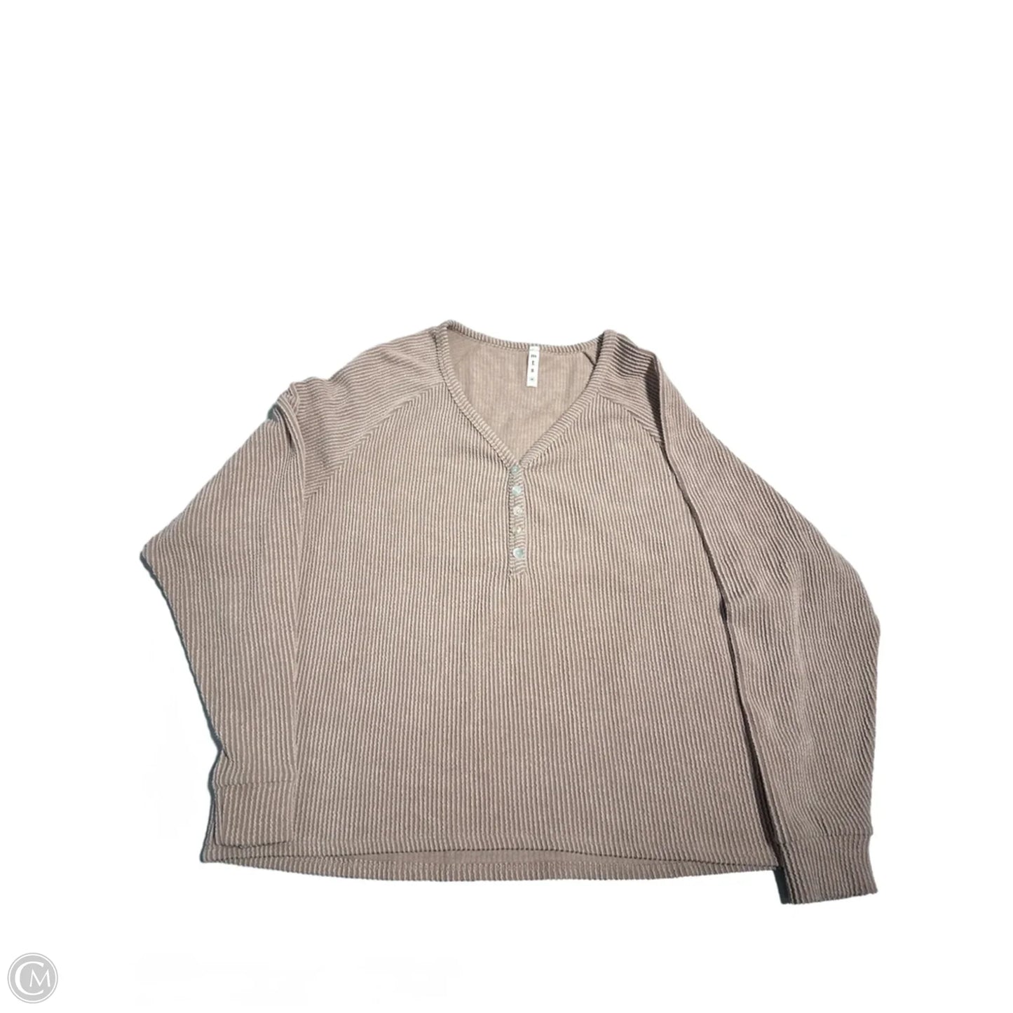 Top Long Sleeve By Mts In Pink, Size: M