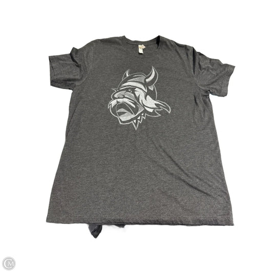 Top Short Sleeve By Canvas In Grey, Size: L