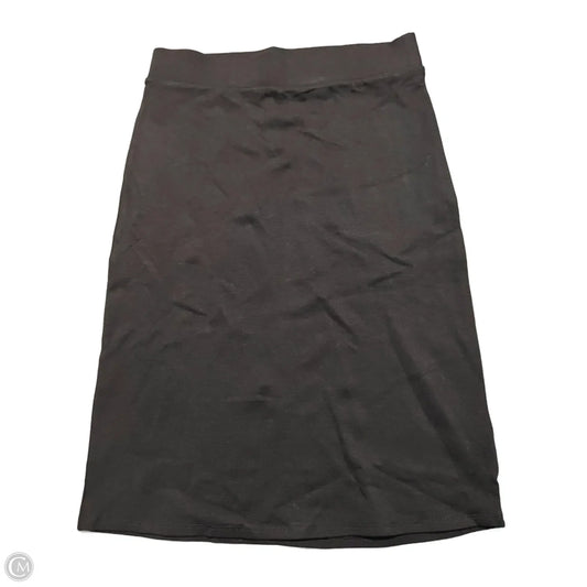Skirt Midi By Zenana Outfitters In Black, Size: Xl