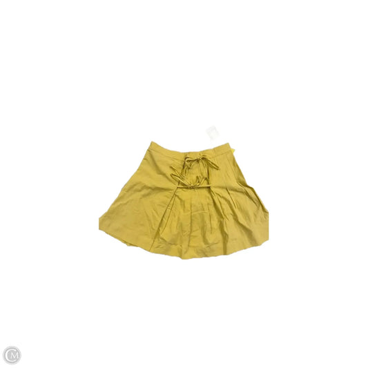 Skirt Mini & Short By Free People In Yellow, Size: L