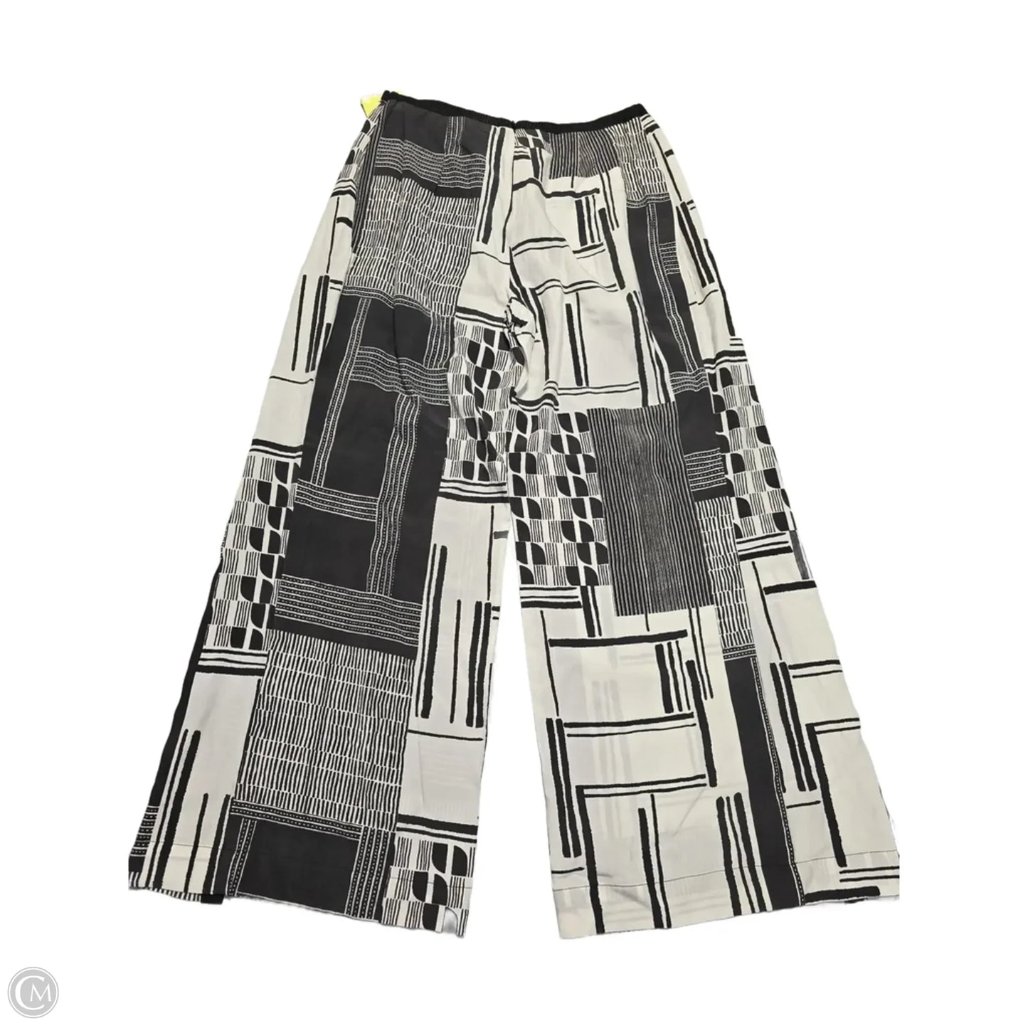 Pants Linen By Cmc In Black & White, Size: Xs