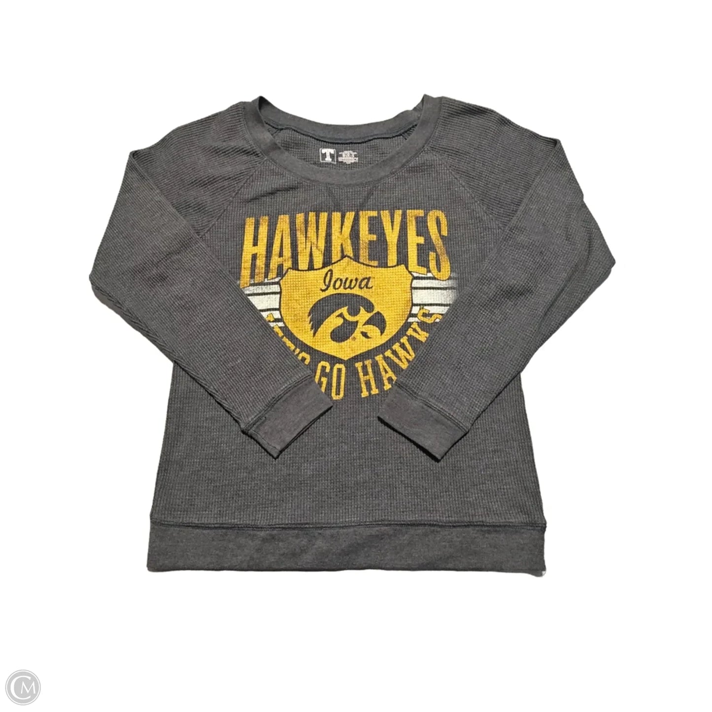 Top Long Sleeve By Cme In Grey, Size: S