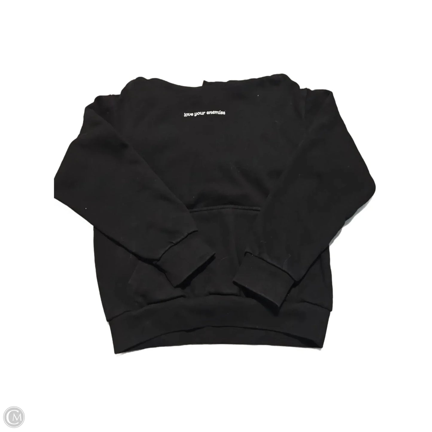 Sweatshirt Hoodie By Cmc In Black, Size: S