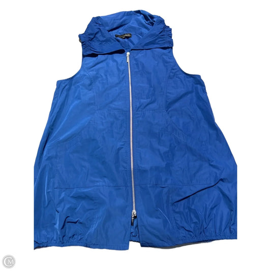 Jacket Windbreaker By Habitat In Blue, Size: S