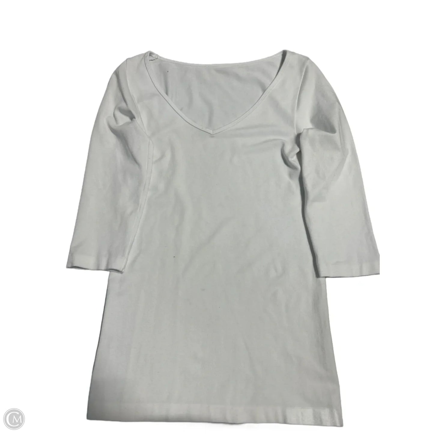 Top Long Sleeve By Cmc In White, Size: M