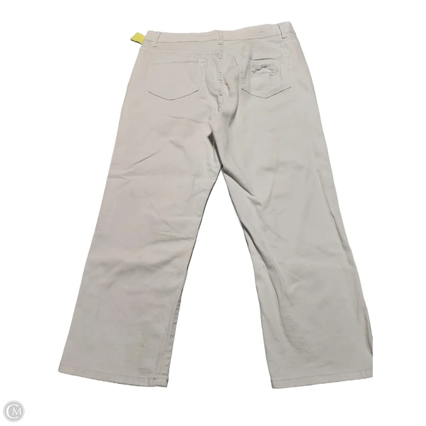 Jeans Straight By Cmc In White Denim, Size: 14