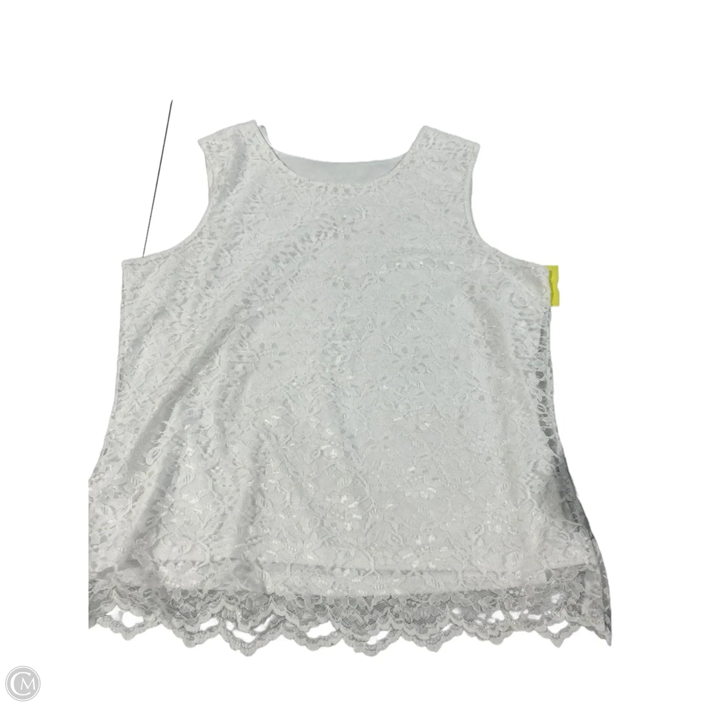 Tank Top By Cmc In White, Size: L
